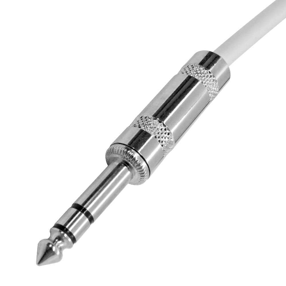 White 6ft XLR Male to TRS Patch Cable