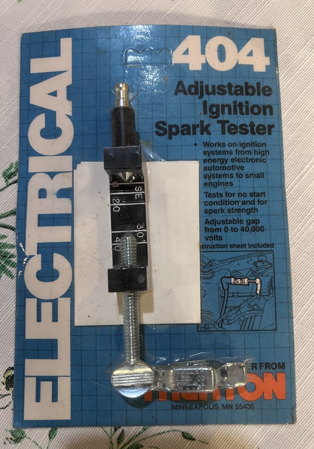 New Thexton 404  Adjustable Ignition Spark Tester Spark Plug Tester