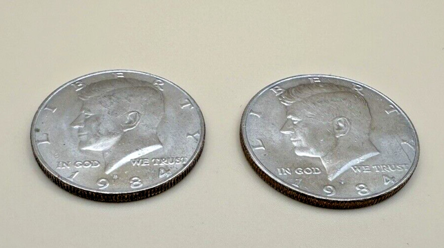 1984 P & D Kennedy Half Dollar  Set (2 coins)  AVE CIRCULATED