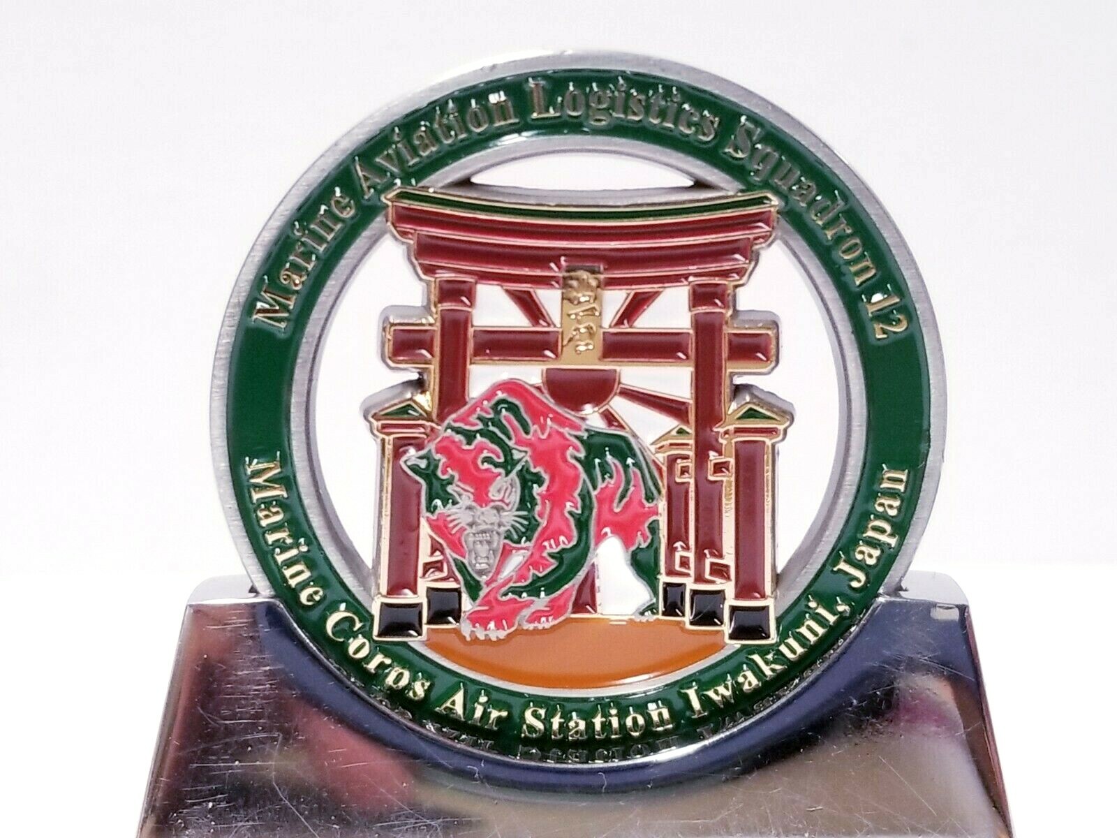 MALS-12 Marine Aviation Logistics Squadron Iwakuni Japan Military Challenge Coin
