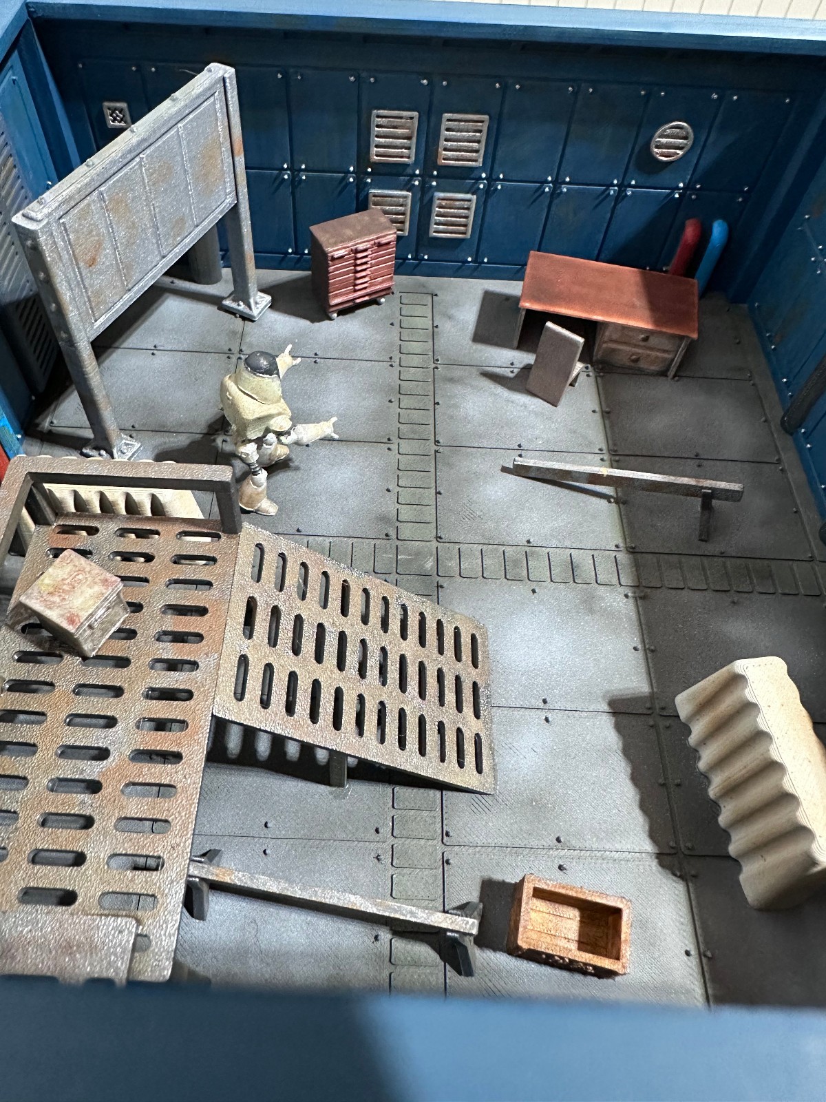 Fallout Vault Diorama Room Sci Fi Wasteland Terrain Model