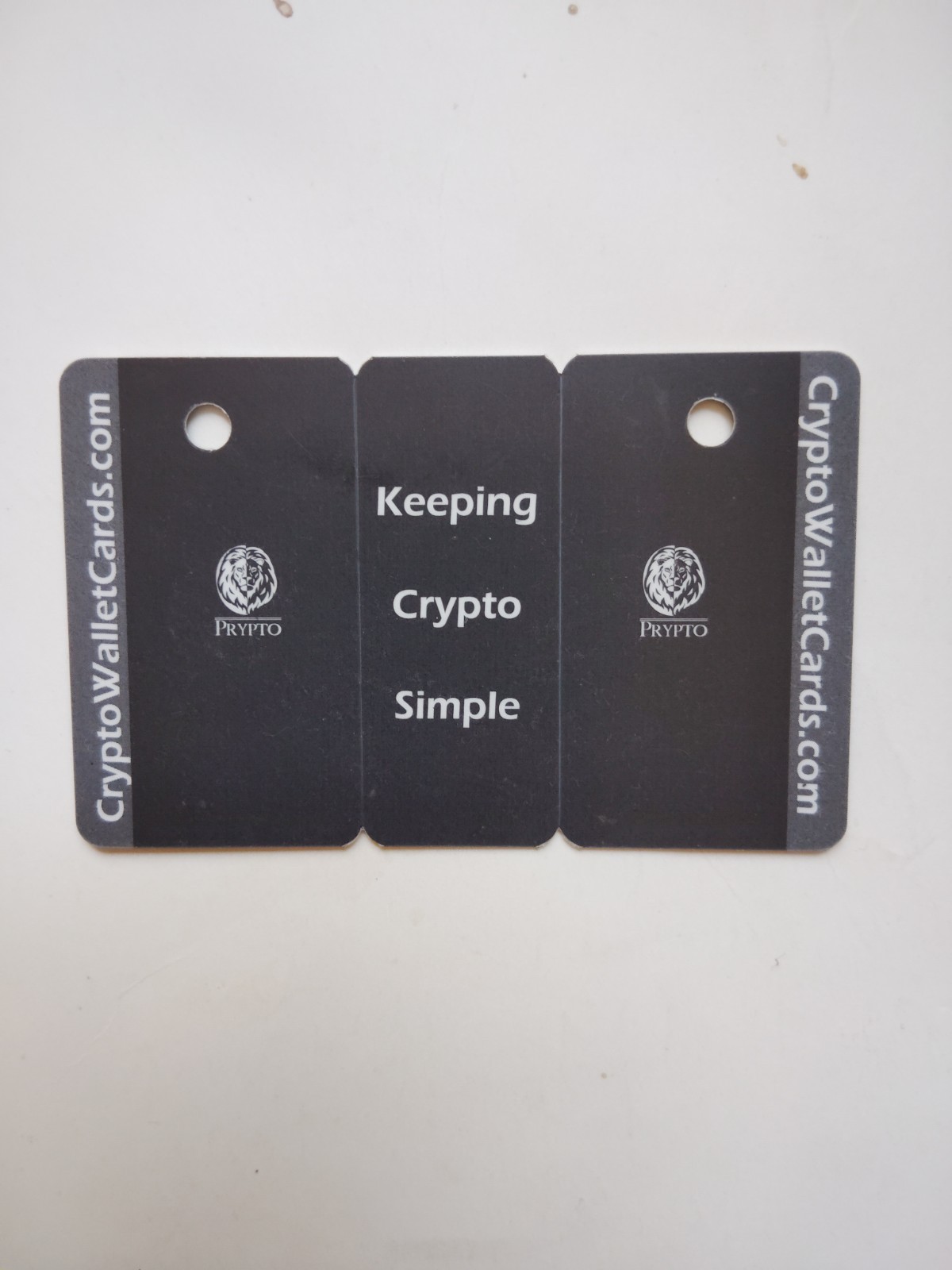 2014 Rare Vintage Prypto Crypto Wallet Card "Keeping Crypto Simple" like Bitcoin