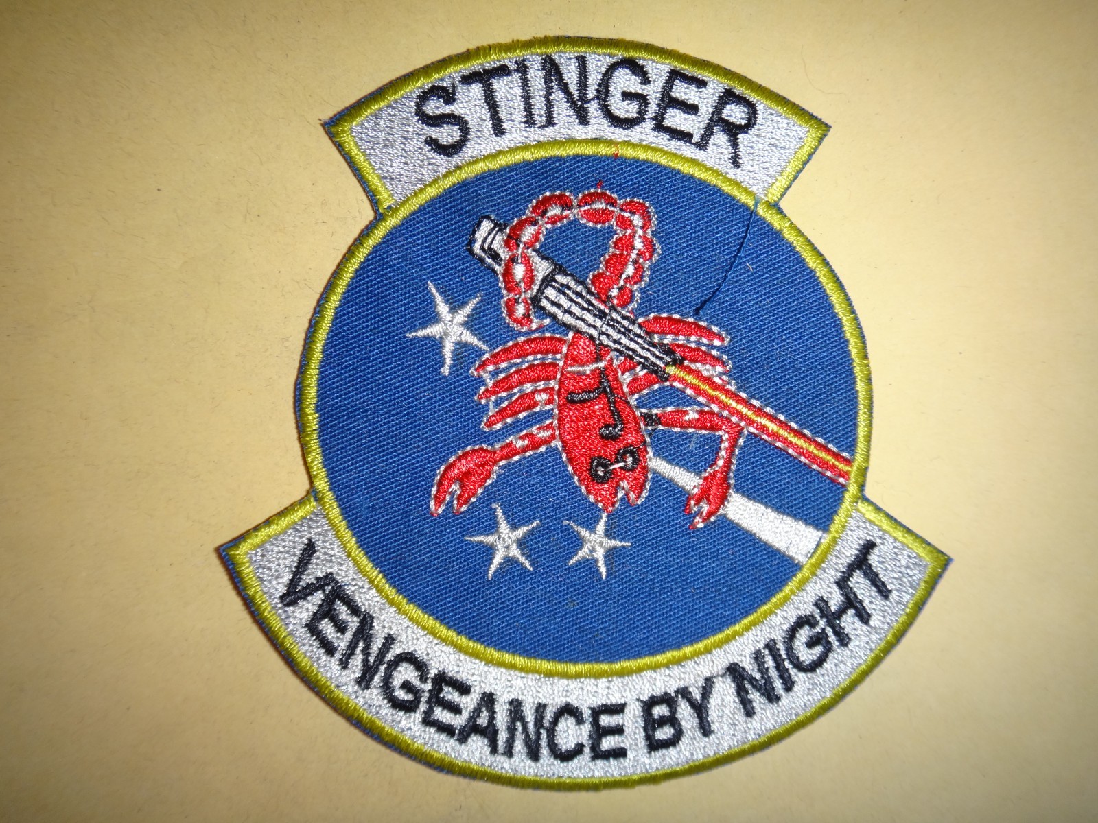 Vietnam War Patch USAF 18th Special Operations Sq. STINGER Vengeance By Night