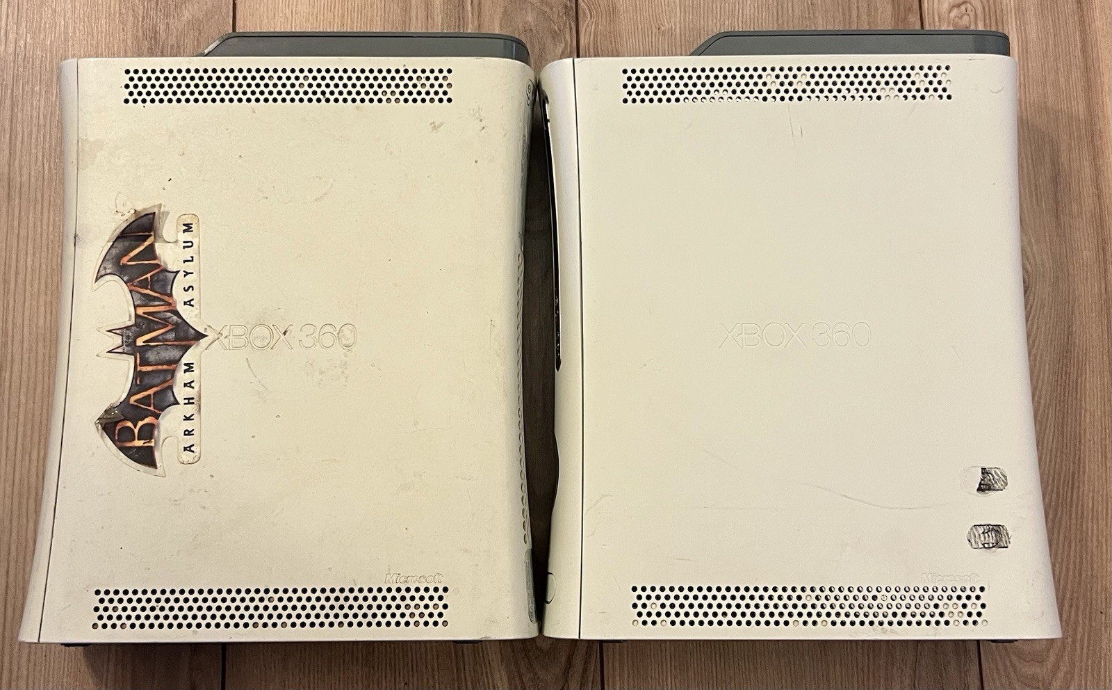 Lot Of 2 Xbox 360 Fat 20GB 60GB Console For Parts Or Fix Powers On