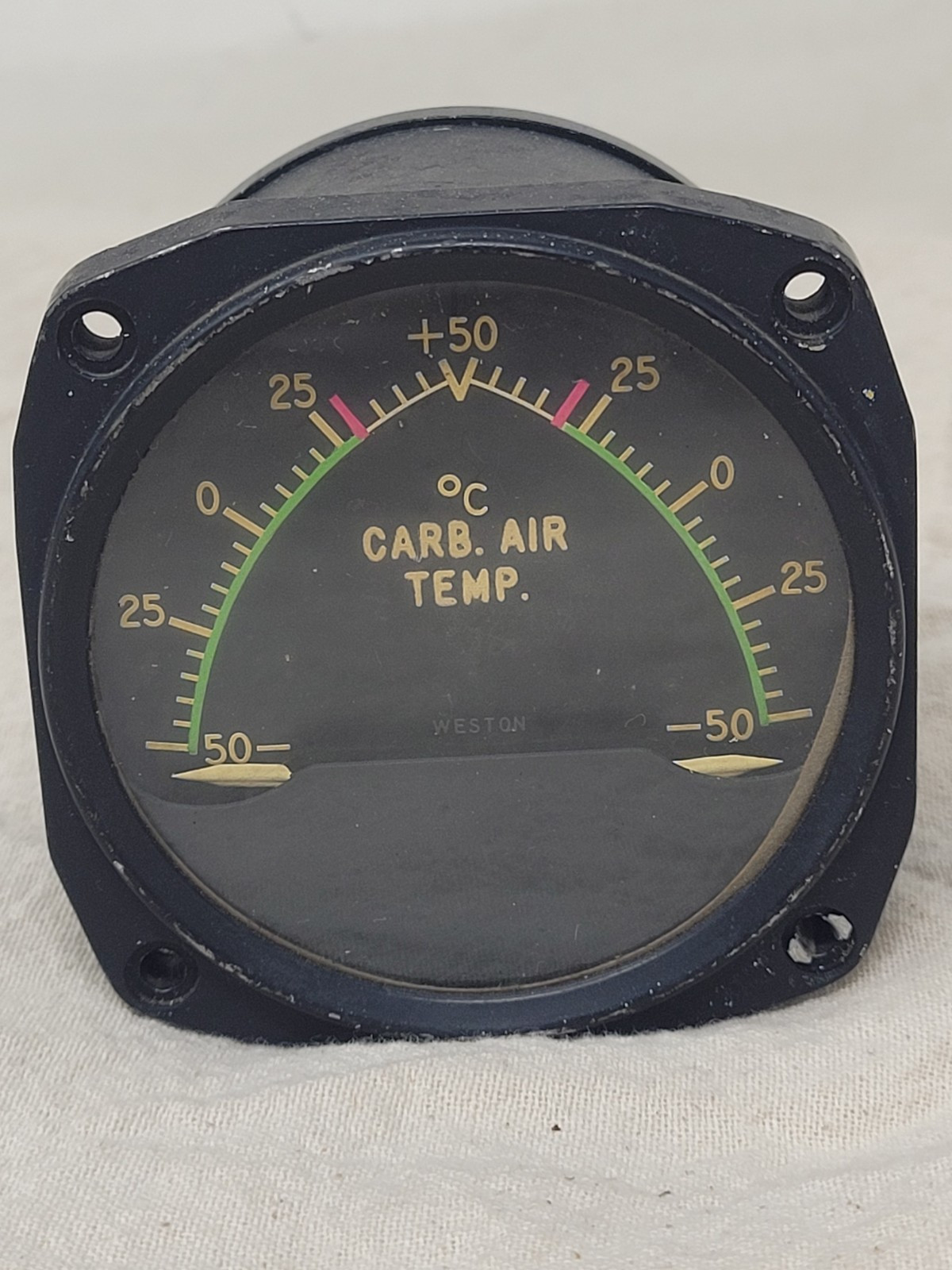 weston electric carb air temp gauge aviation Vietnam War Era march 1958 8y8