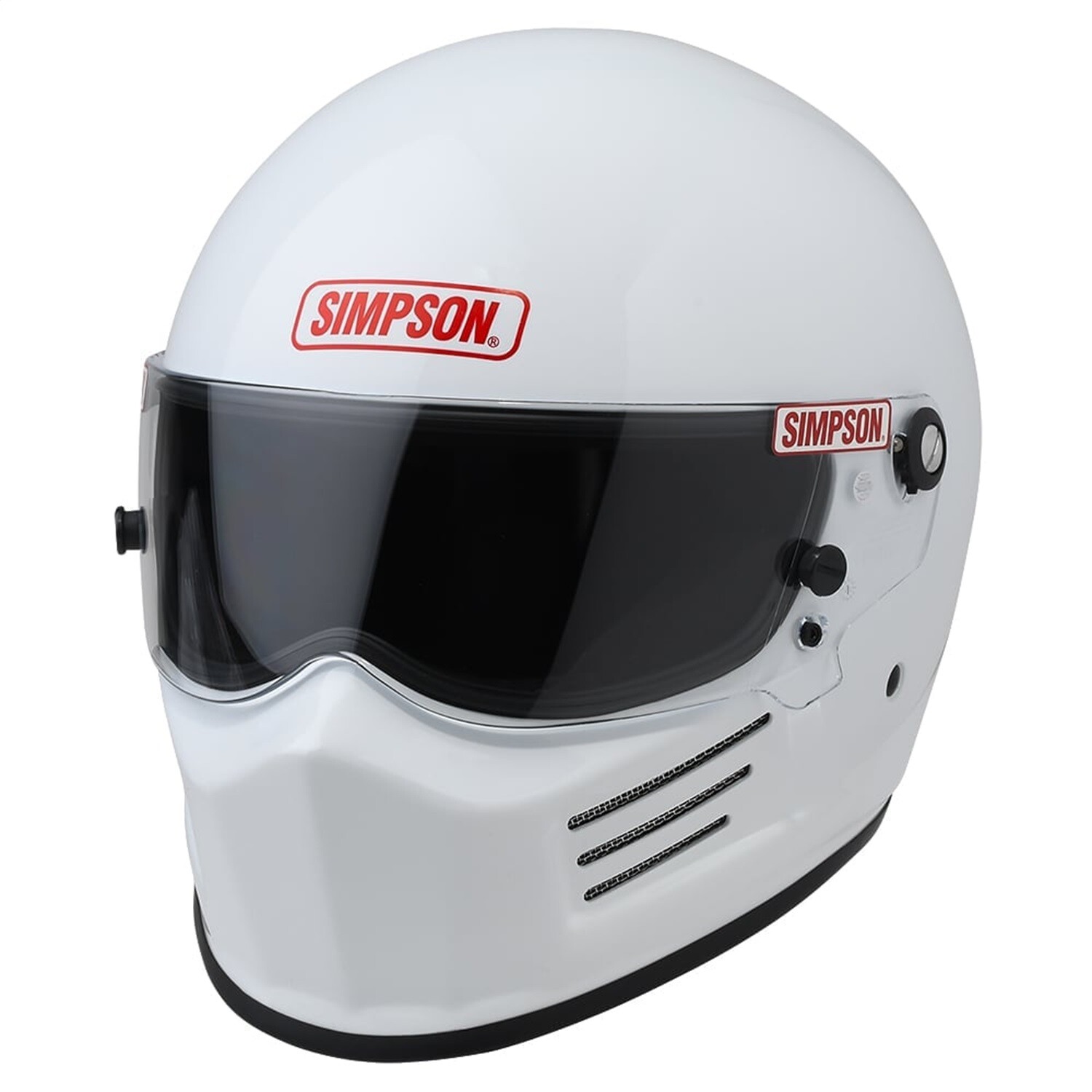 Simpson Safety 7200041 Bandit Racing Helmet-X Large; White