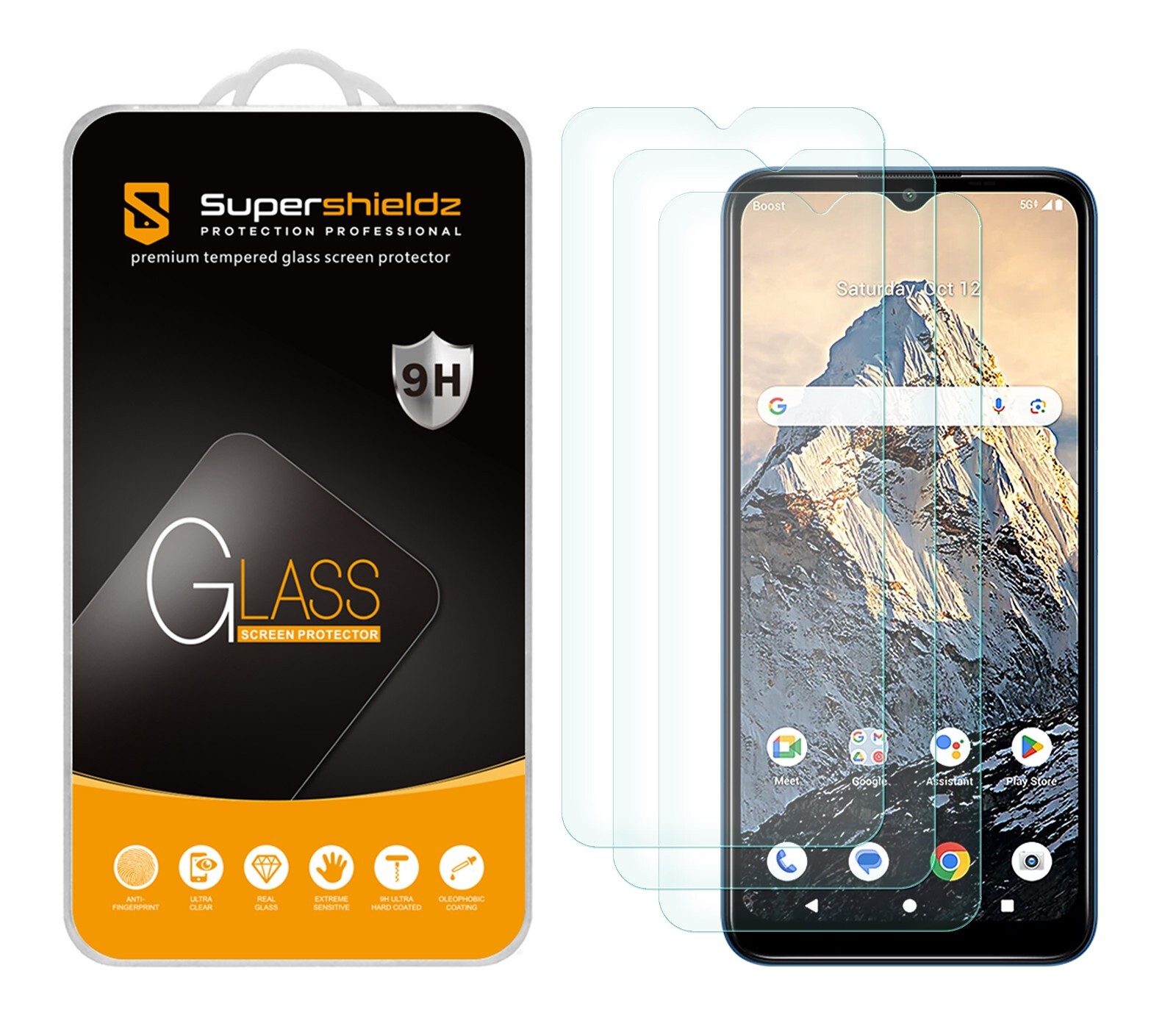 3X Supershieldz Tempered Glass Screen Protector for Boost Mobile Summit 5G