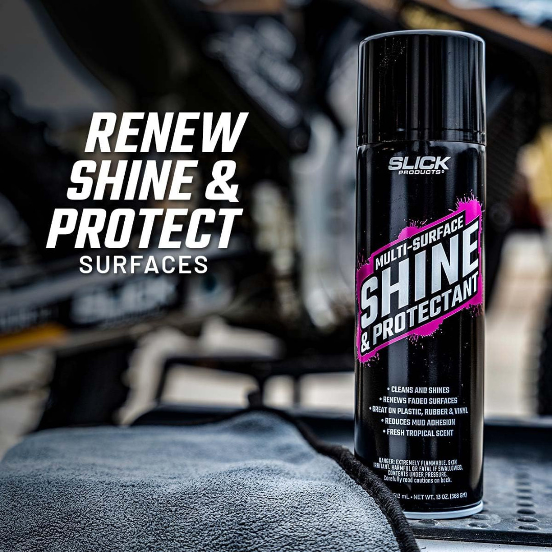 Slick Products 12 Pack Multi-Surface Shine & Protectant High Gloss Clear Spray