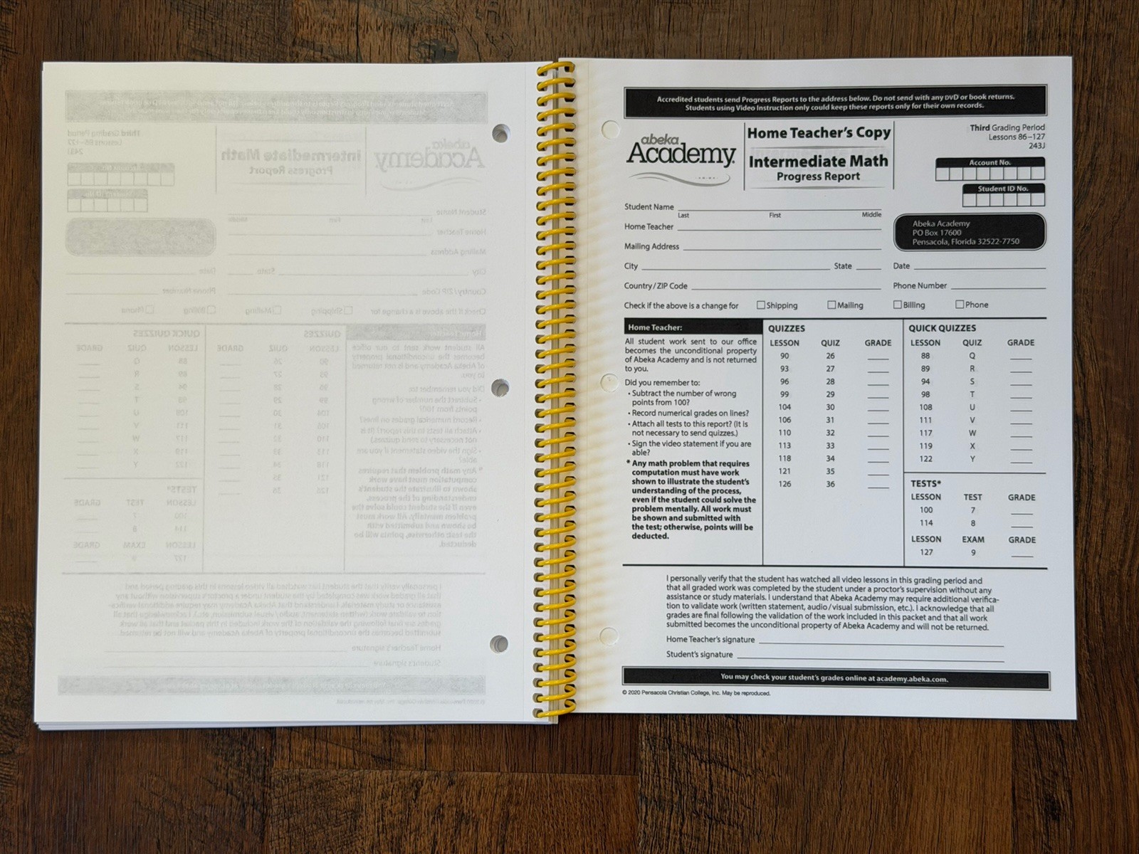 Abeka Intermediate Arithmetic Grade 7 Video Manuel NEW Homeschool Manual