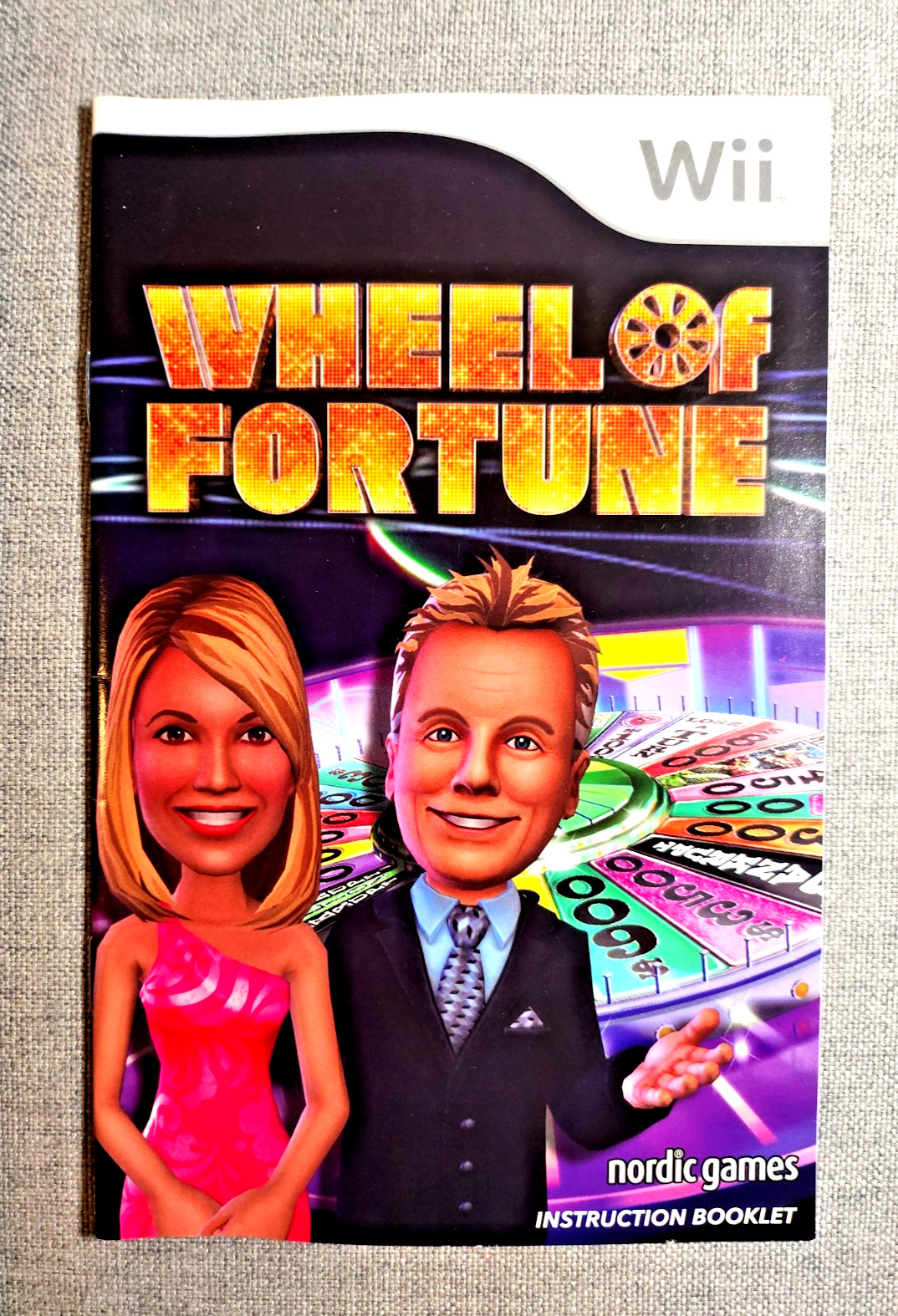 Wheel of Fortune Instruction Manual Only - Nintendo Wii