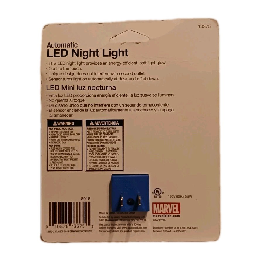 Marvel Avengers Assemble LED Night Light 13375 NEW