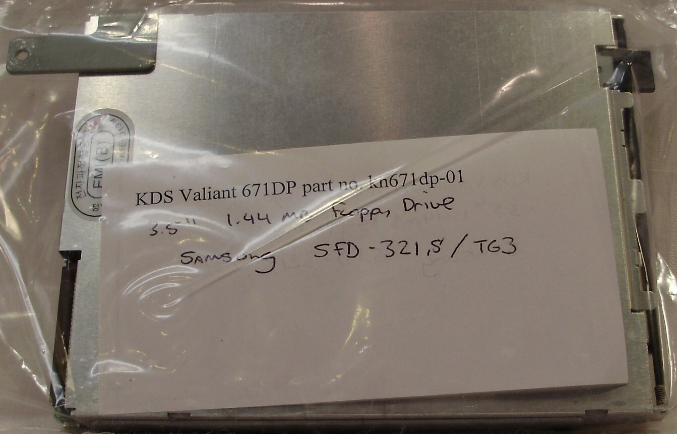 KDS Valiant 671DP 1.44mb Floppy Drive 648 Samsung SFD-321s/tg3
