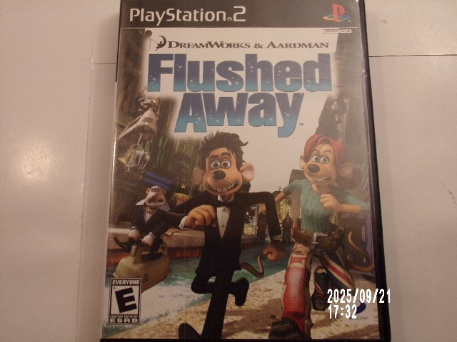 Flushed Away (Sony PlayStation 2) Case ONLY / ***No GAME Disc    Authentic USA