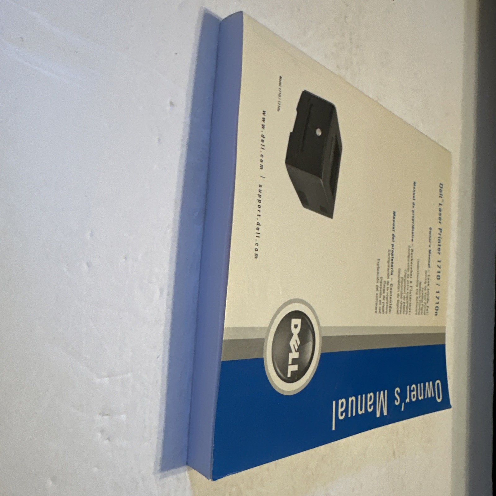 Dell 1710 Laser Printer Owners Manual 2005
