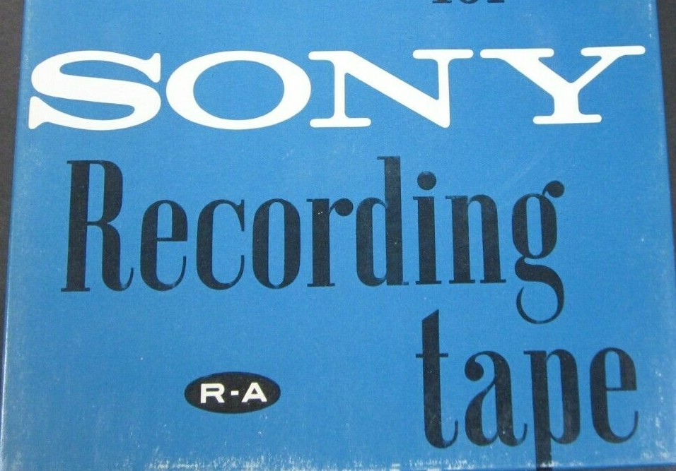 VTG ORIGIONAL SONY R-7A REEL to REEL 1/4" Mag Tape TOKYO JAPAN Type 7 Audio File