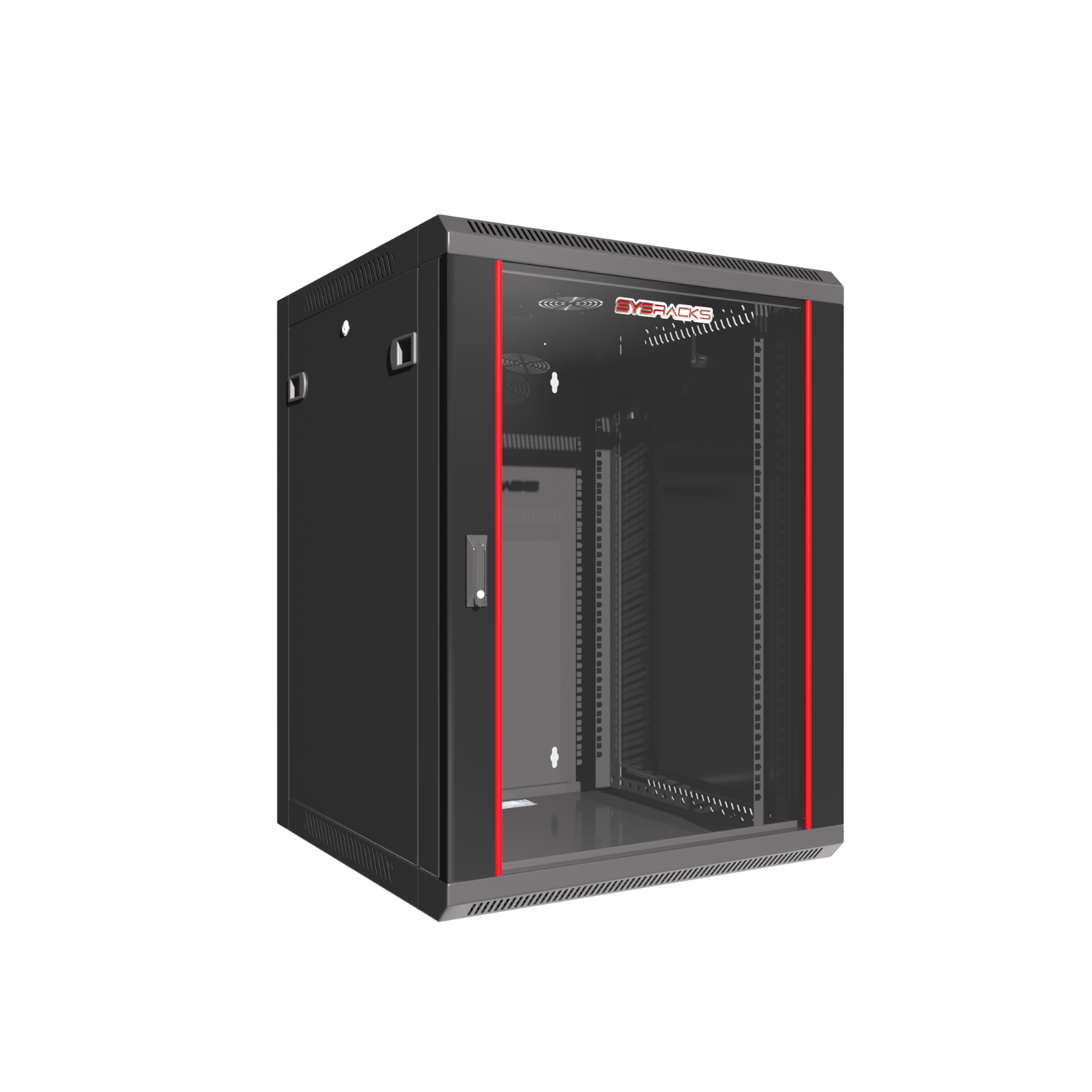 Server Rack 15U Wall Mount Cabinet Locking Networking Data Enclosure - 18-inch D