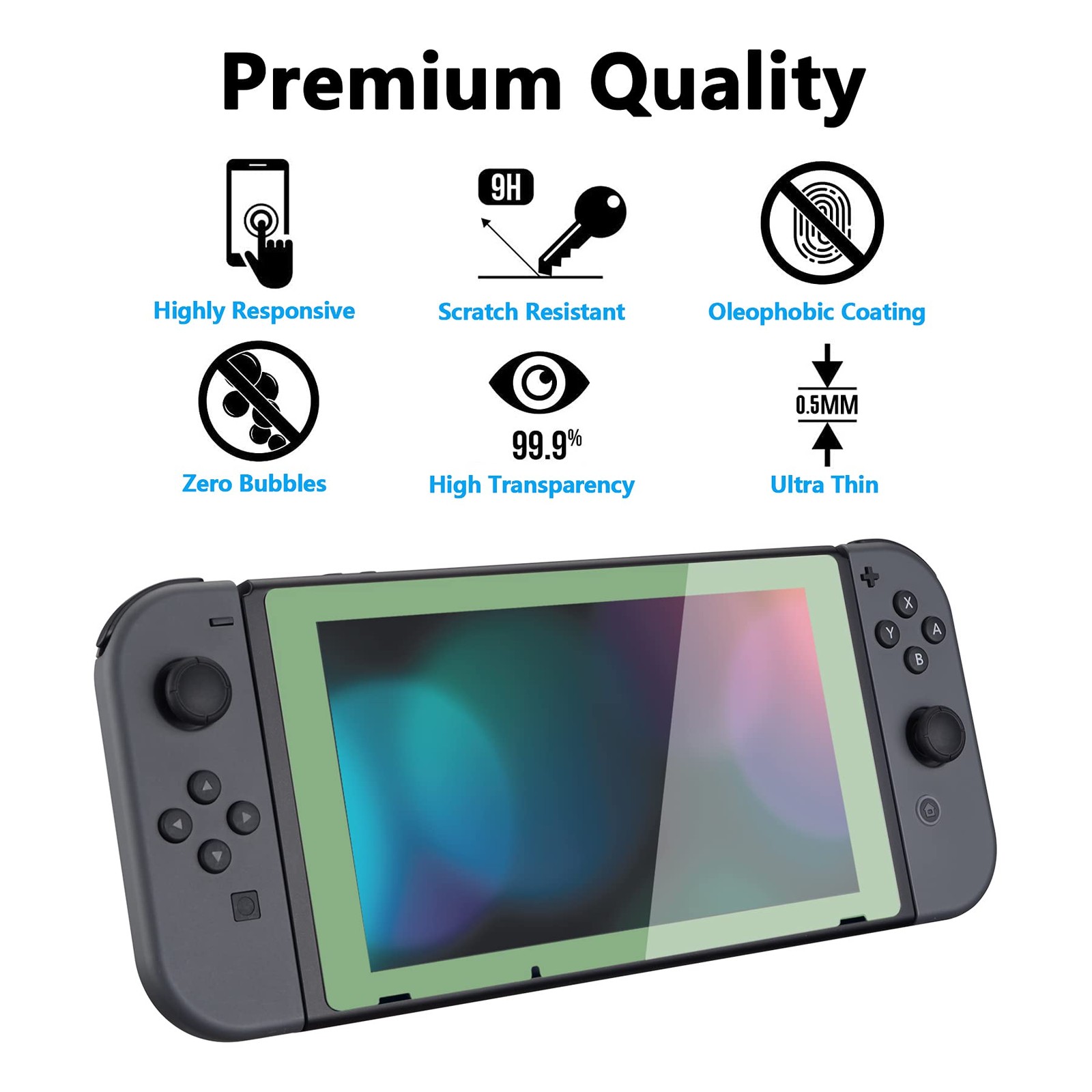 switch protective film matcha green