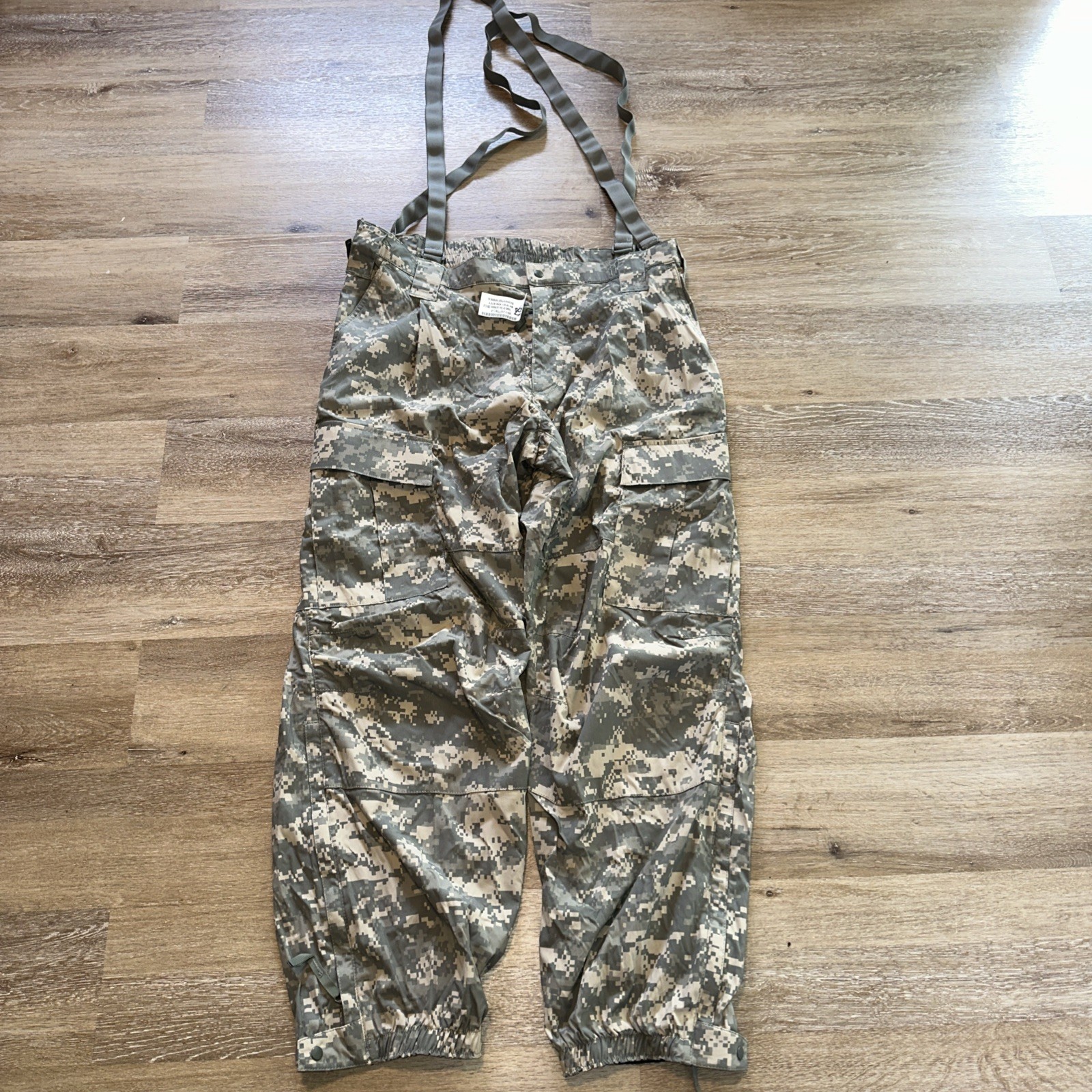 Military Softshell Trouser Cold Weather Large Digi Camo Army Suspender 38x30