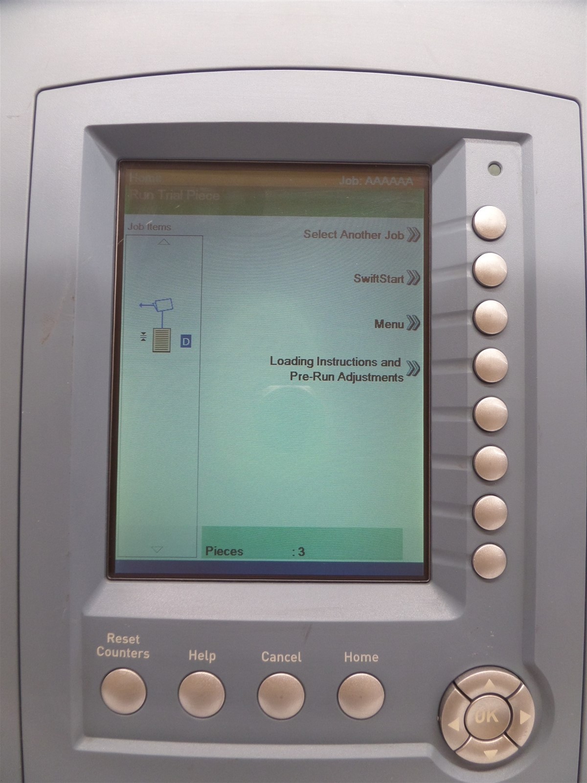 Pitney Bowes F780022 Display Control Panel for FastPac Document Printer