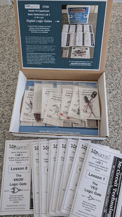 1301-LAB Mr Circuit Book & Lab 3" LOGIC GATES" Deluxe Learning Lab