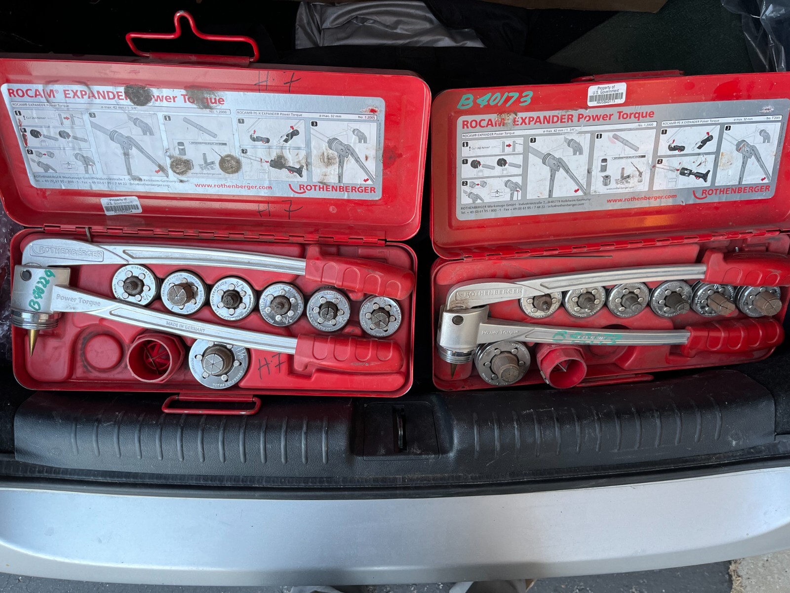 Lot of 2 Rothenberger ROCAM Manual Expander Power Torque Set +++++++++++++++++++