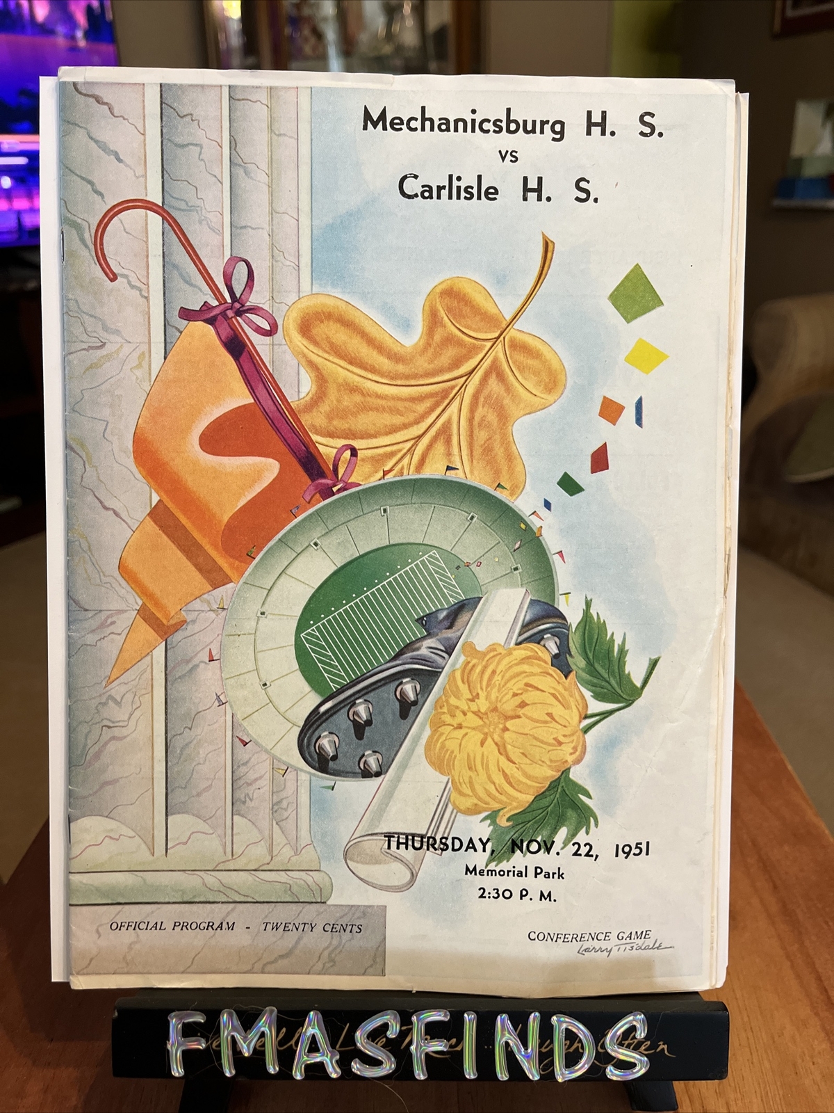 F2 1951 CARLISLE PA vs MECHANICSBURG PA High School Football Program