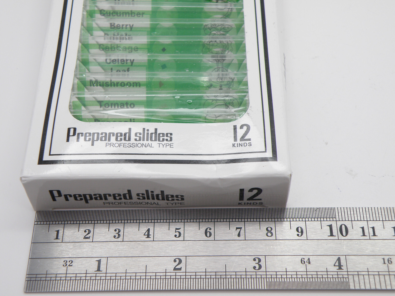 Set of 12 Prepared Plastic Microscope Botanical Slides Professional Type