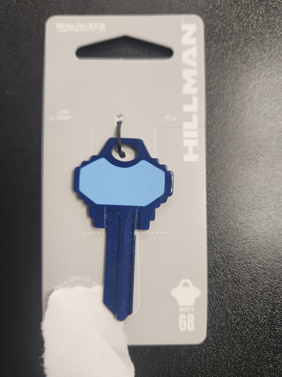 BLUE WRITE-ON-IT SCHLAGE SC1 KEYBLANK - READ DETAILS BELOW