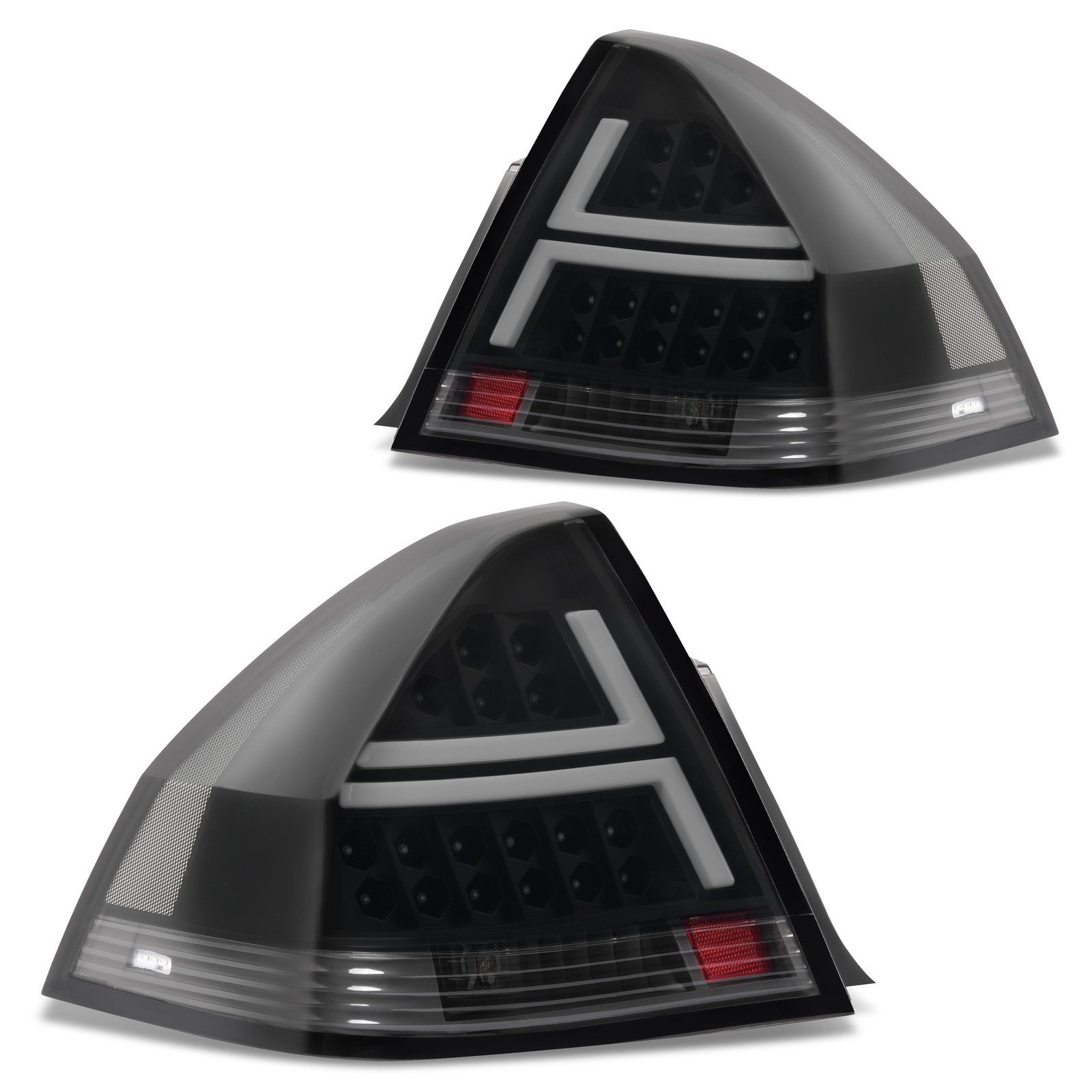 For Chevrolet Impala 06-13 Impala Limited 14-16 Smoke LED Tube Brake Tail Lights
