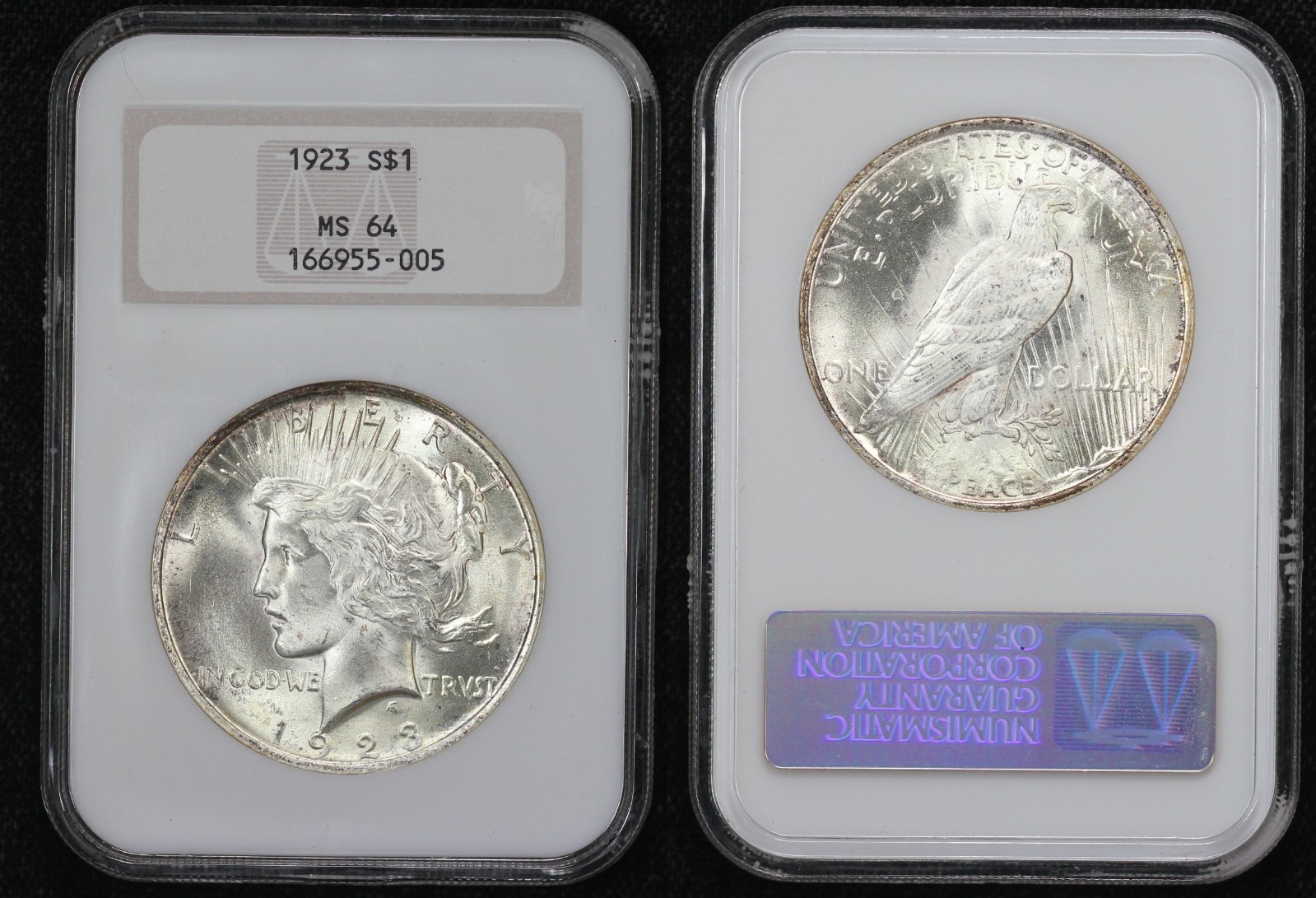1923 Peace Dollar NGC MS-64 5W4W