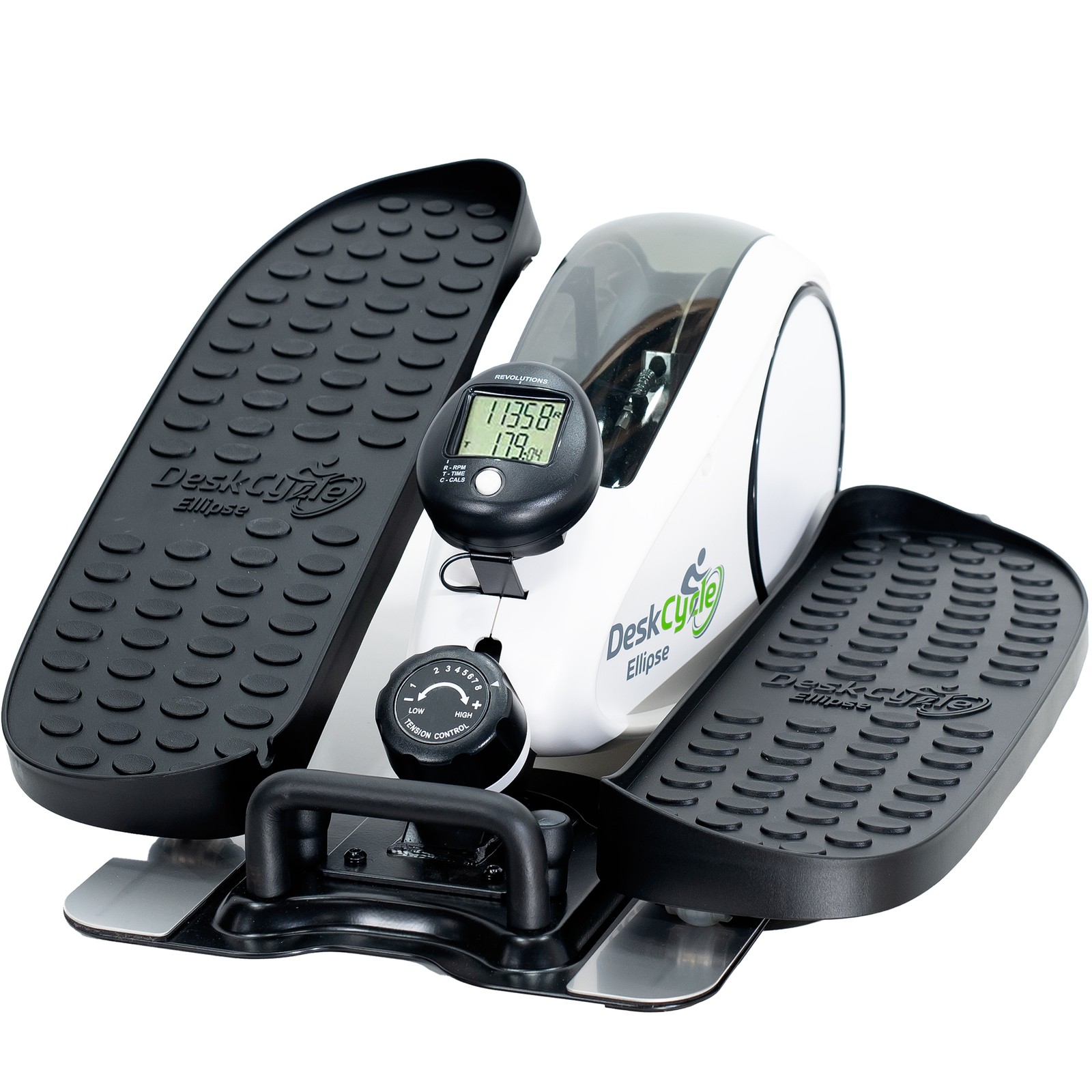 DeskCycle White Ellipse Leg Exerciser - Under Desk Elliptical Machine