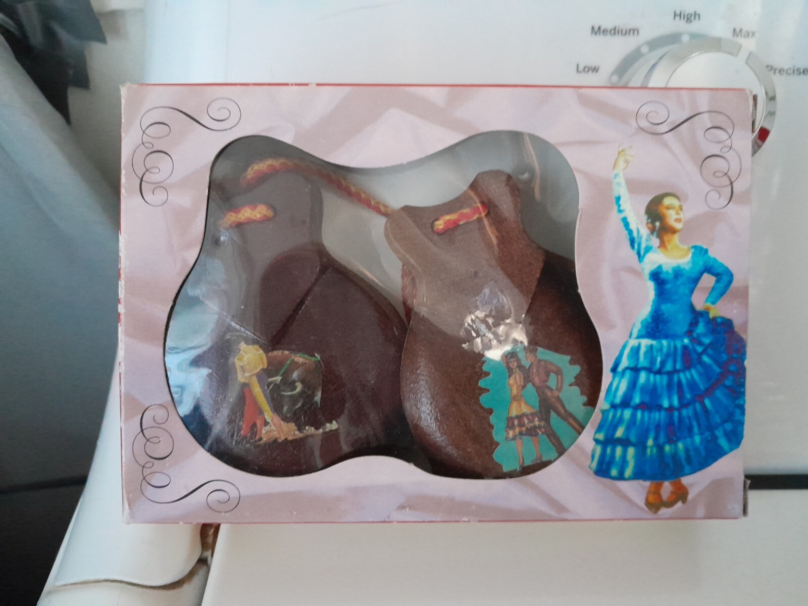 Artesania Espanola Castanets Castanuelas Decorated