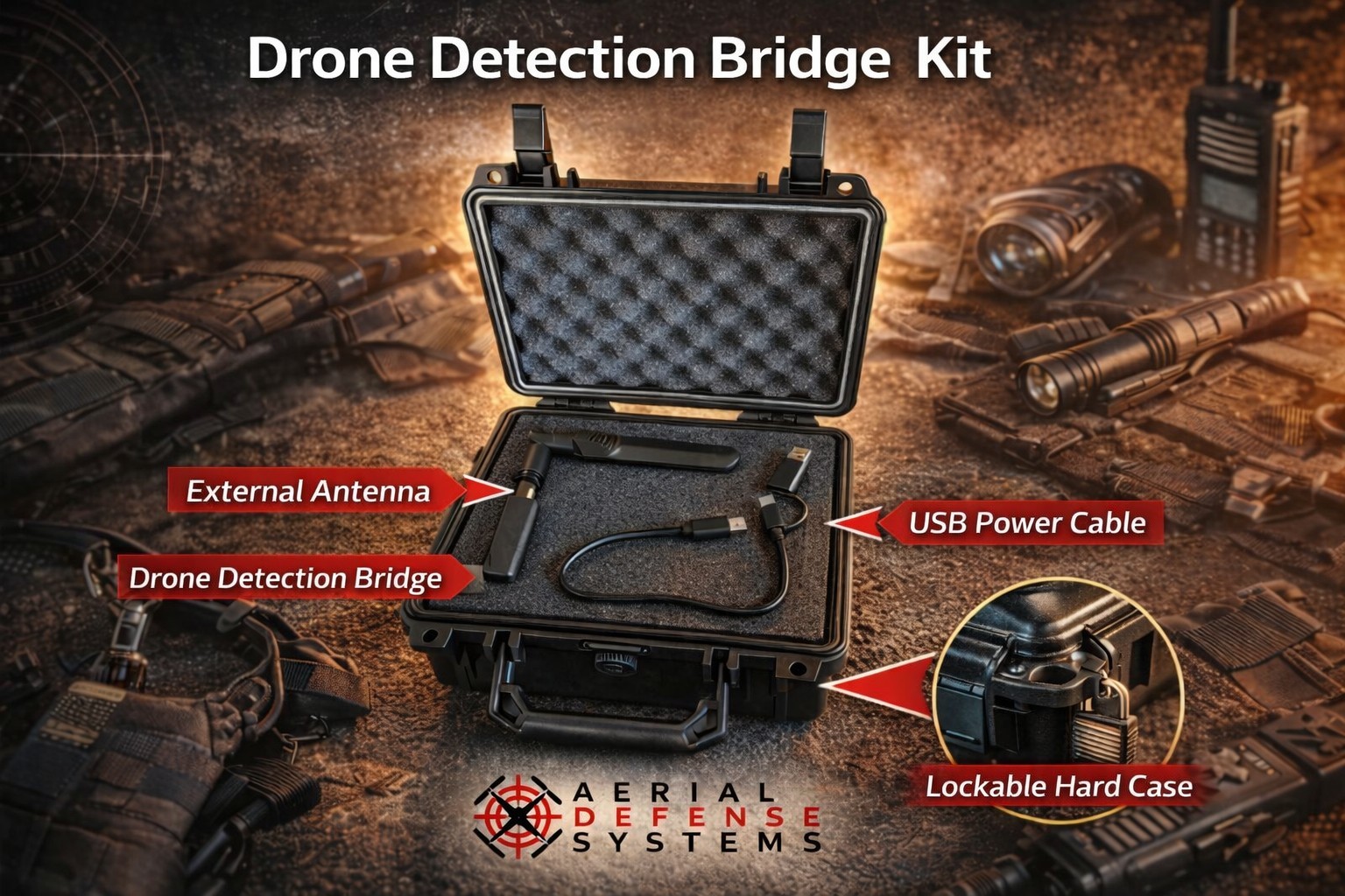 Handheld Drone Detection & Pilot Locator – Remote ID Receiver