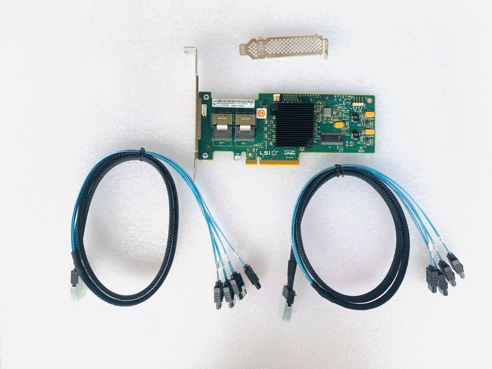 LSI 9223-8i 6Gbps SAS HBA FW:P20 9211-8i IT Mode ZFS FreeNAS unRAID 2* SFF SATA