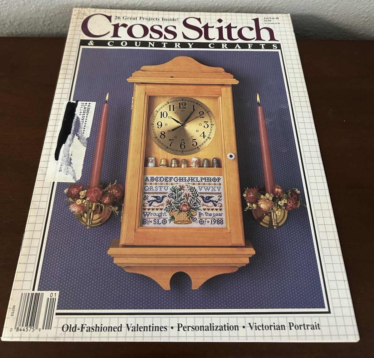 Cross Stitch & Country Crafts Magazine Victorian Portrait Valentines 26 Projects