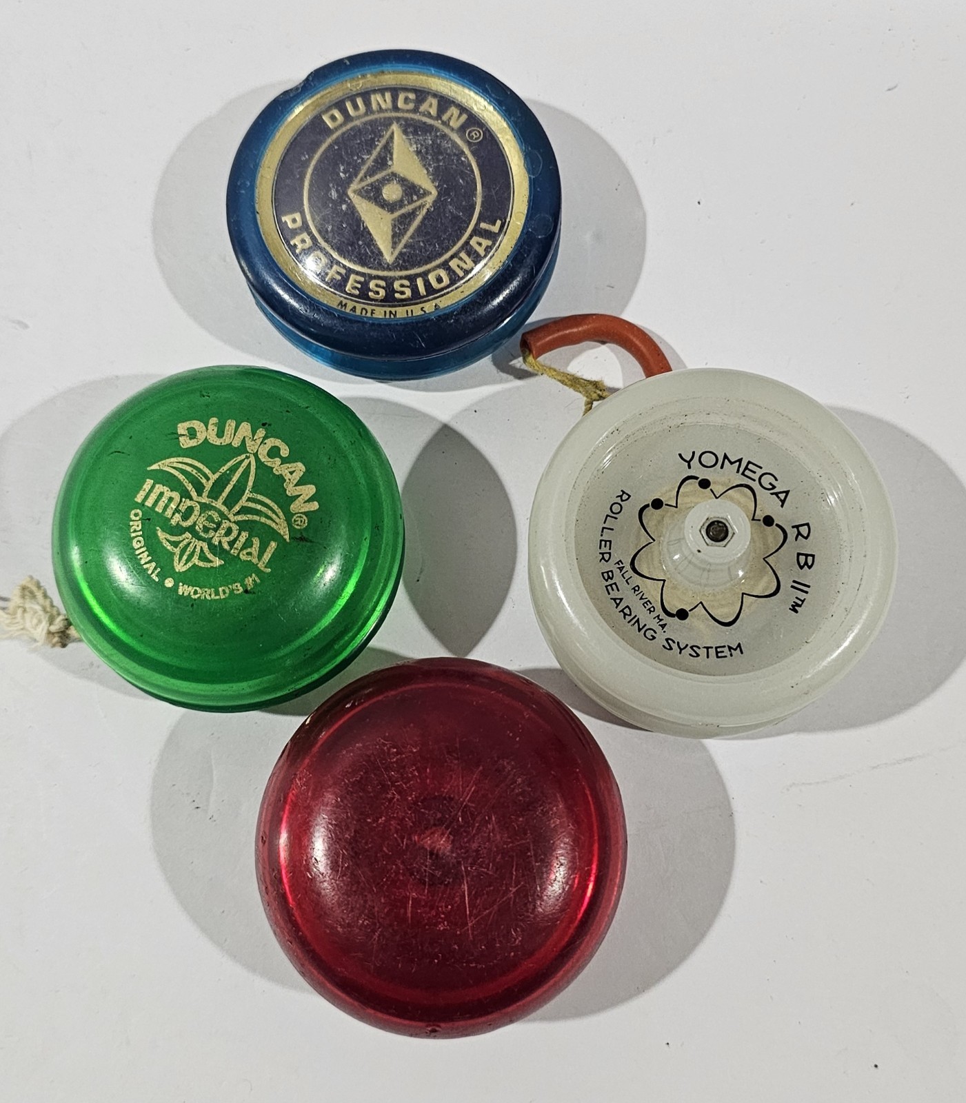 Lot Of 4- Vintage Yoyos- 3 Duncan, 1 Yomega
