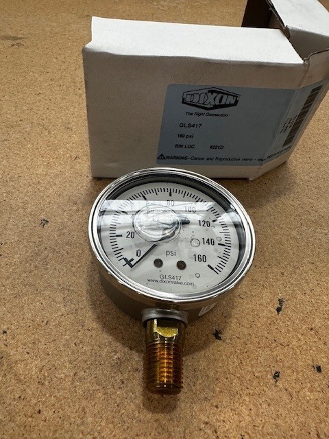 Dixon Liquid Filled Lower Mount Stainless Case Gauge - GLS417