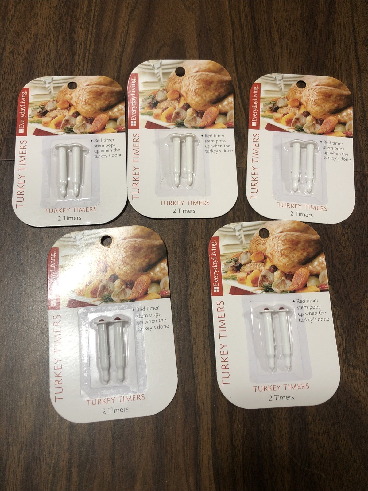 5 Packs Of 2 Everyday Living Turkey Pop-up Timer 10 Timers Cooking Turkey NIP