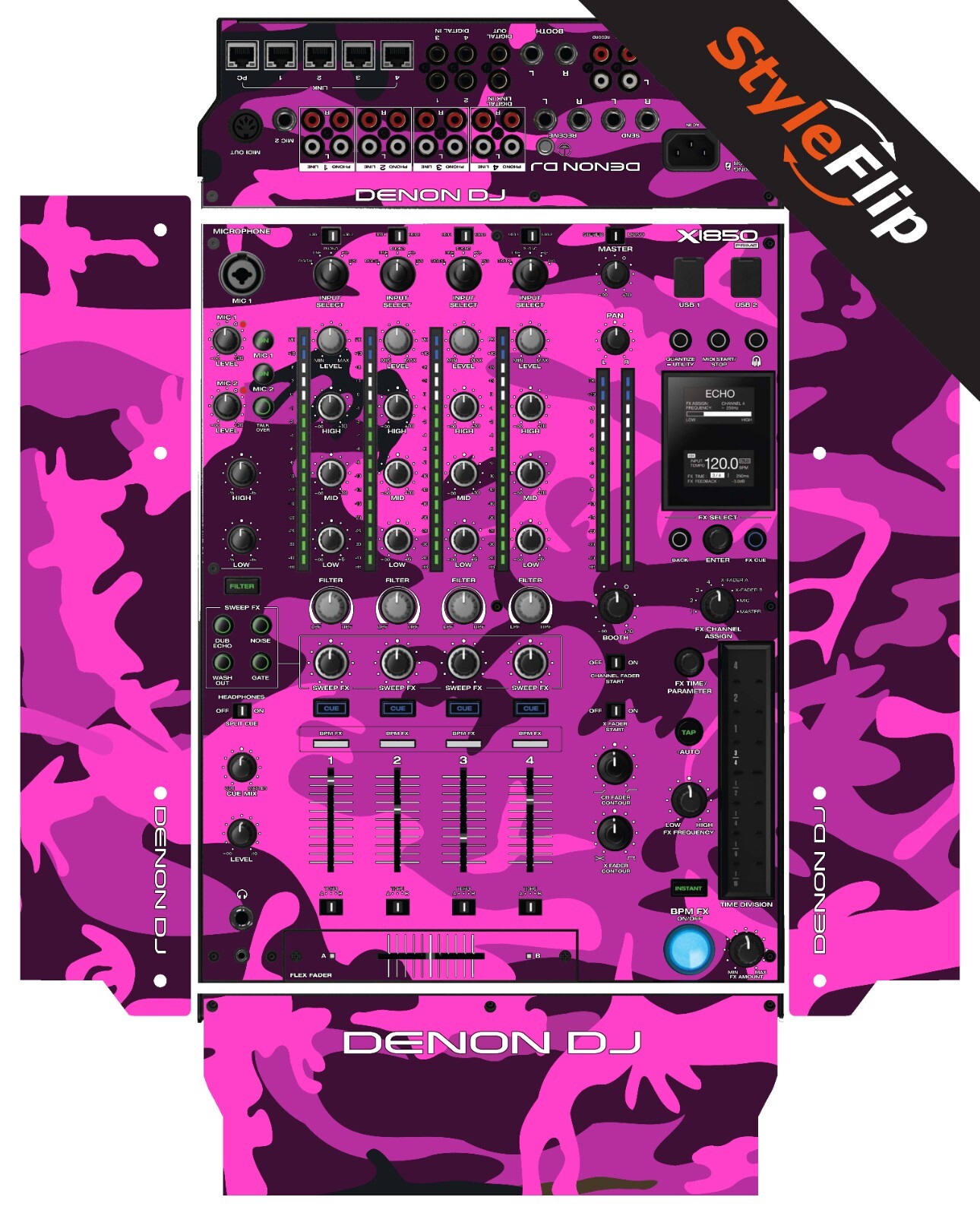 Denon X1850 Prime Skin | Color Pink Camo | Protective Decal | StyleFlip Skins