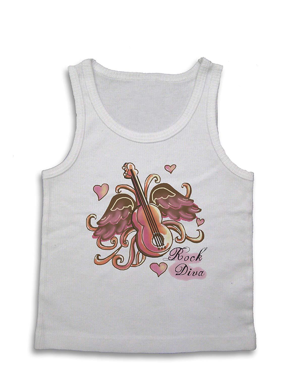 Light of Mine Designs Rock Diva Rib Cotton Infant Tank Top, 18-24 Months