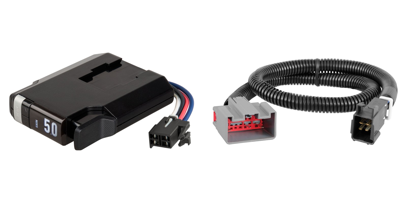 CURT Triflex Next Trailer Brake Controller & Vehicle Wiring Harness 51146 51436