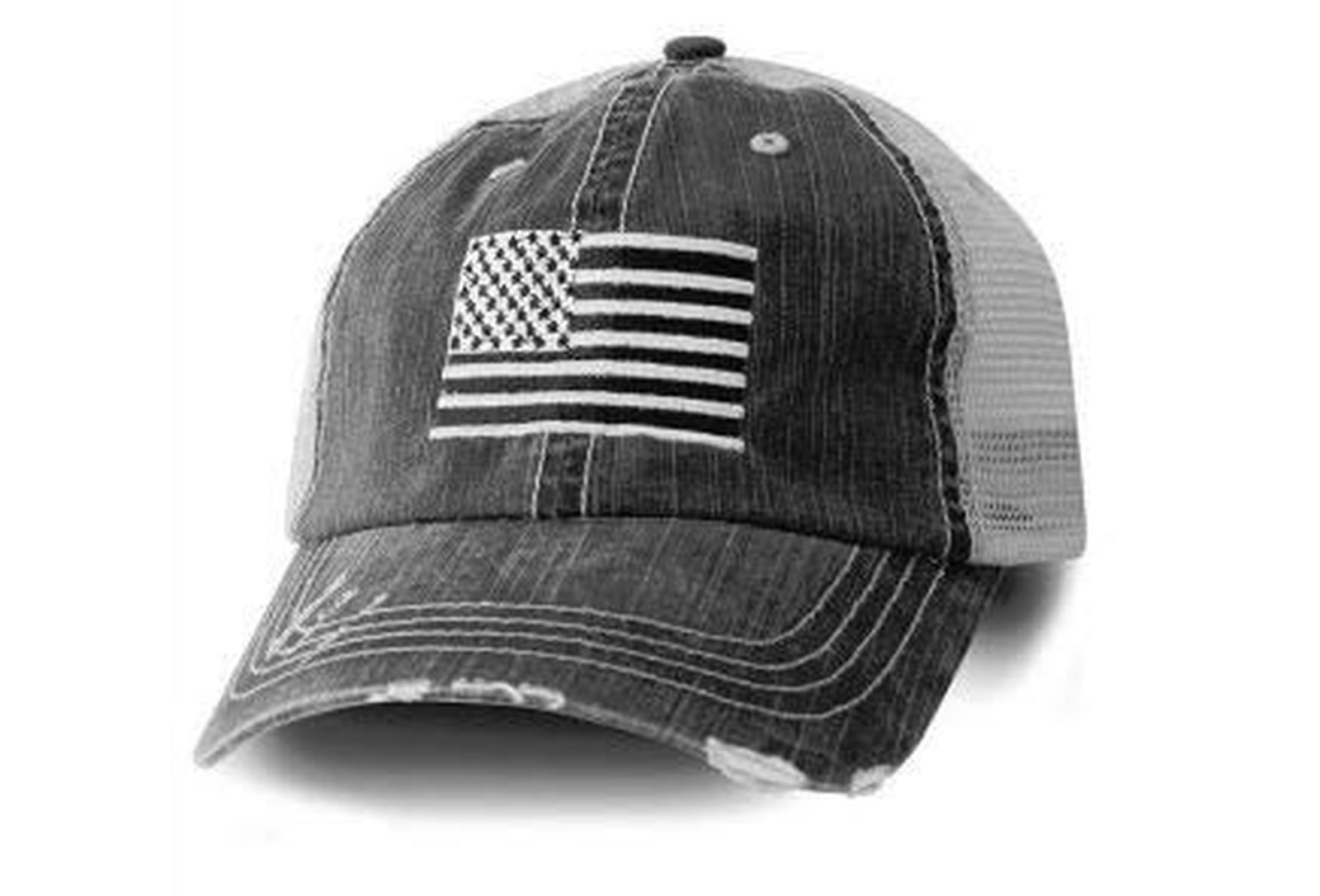 USA American Flag Baseball Cap Black