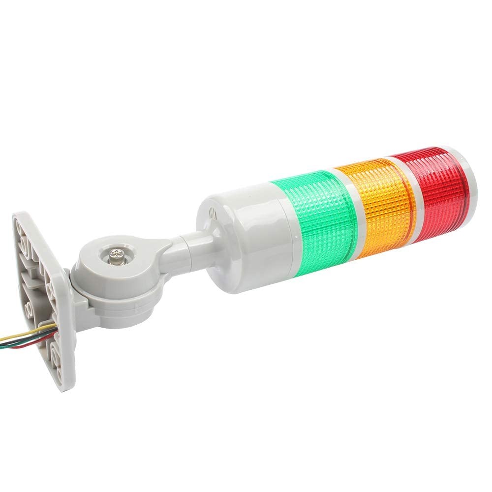 Luban Stack Lights, Industrial 3 Layer/no Buzzer, RED/YELLOW/GREEN DC 12-24V