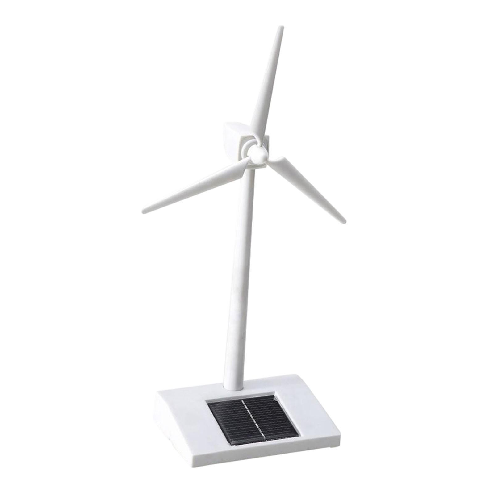 Windmill Model Vertical Wind Generator Kit Craft Ornament with Panel Mini Wind