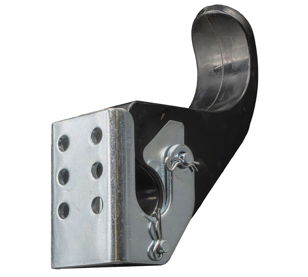 6" Rubber Upright Tarp Stop Kit w/ Easy Stop Bracket for Roll Tarp Systems