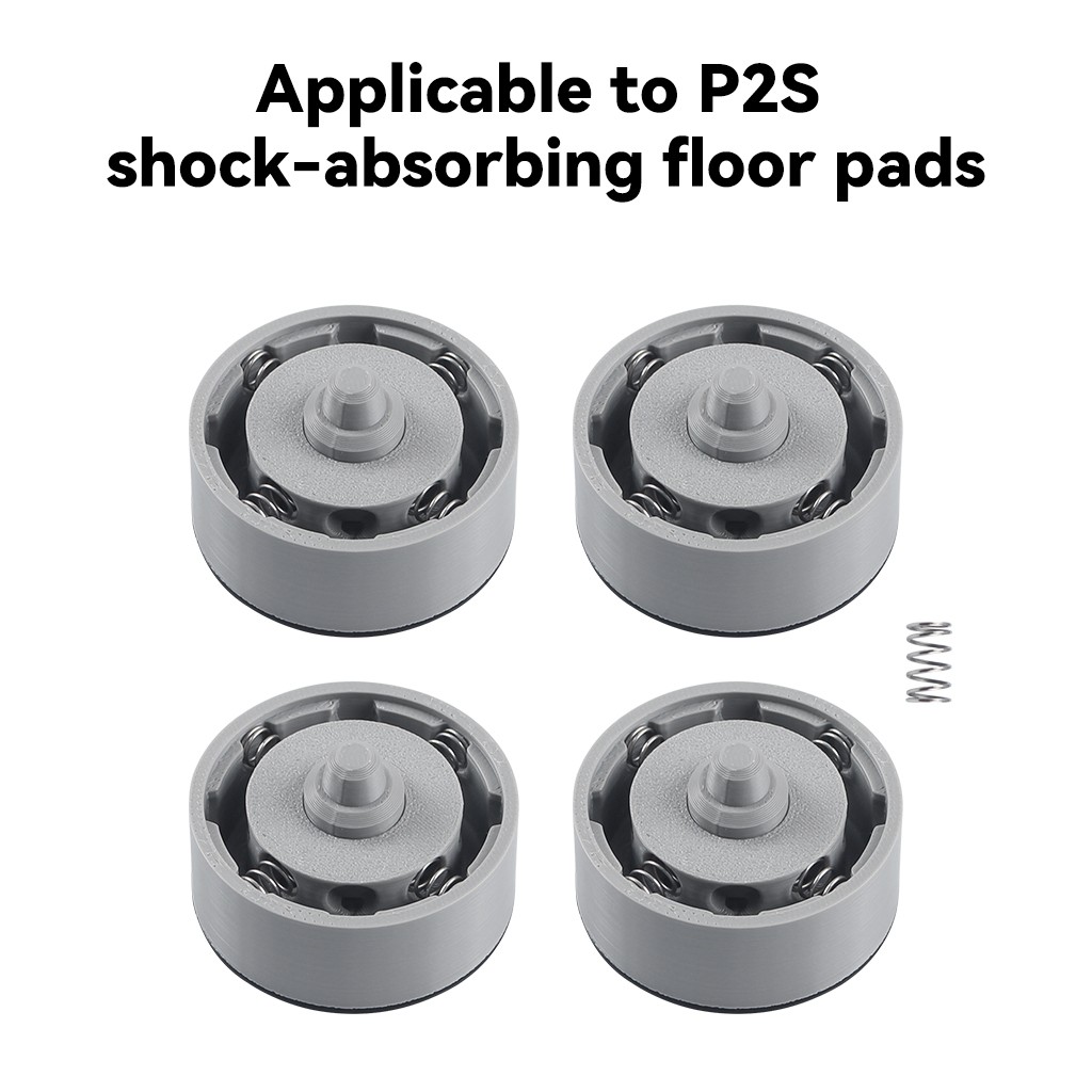 4PCS For Bambu lab P2S Anti-Vibration Foot Shock Absorption 3D Printer Foot Pad