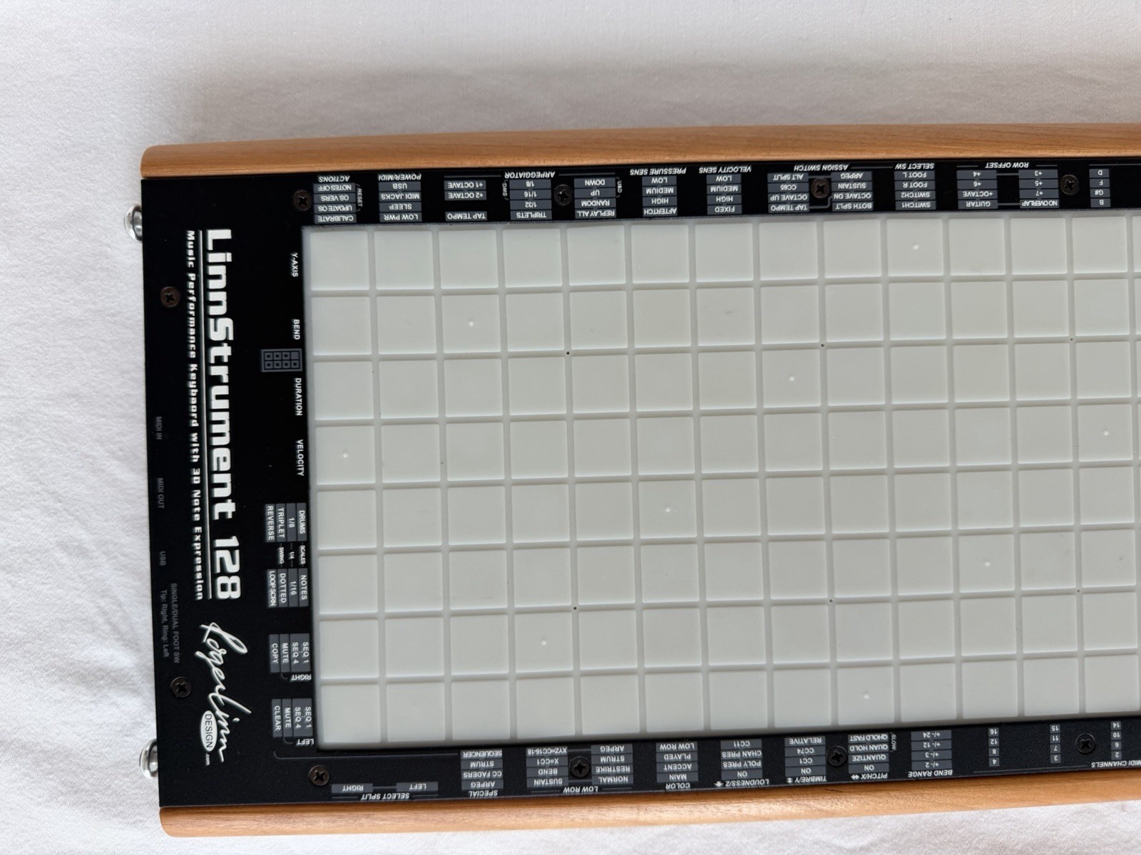 Roger Linn LinnStrument 128 MPE MIDI Controller w/ Case USB Cable Signed
