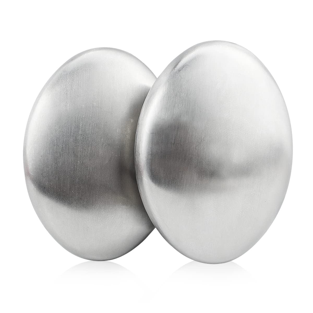 LEEFONE 2 PCS Stainless Steel Soap, Magic Metal 2 Count (Pack of 1), Silver