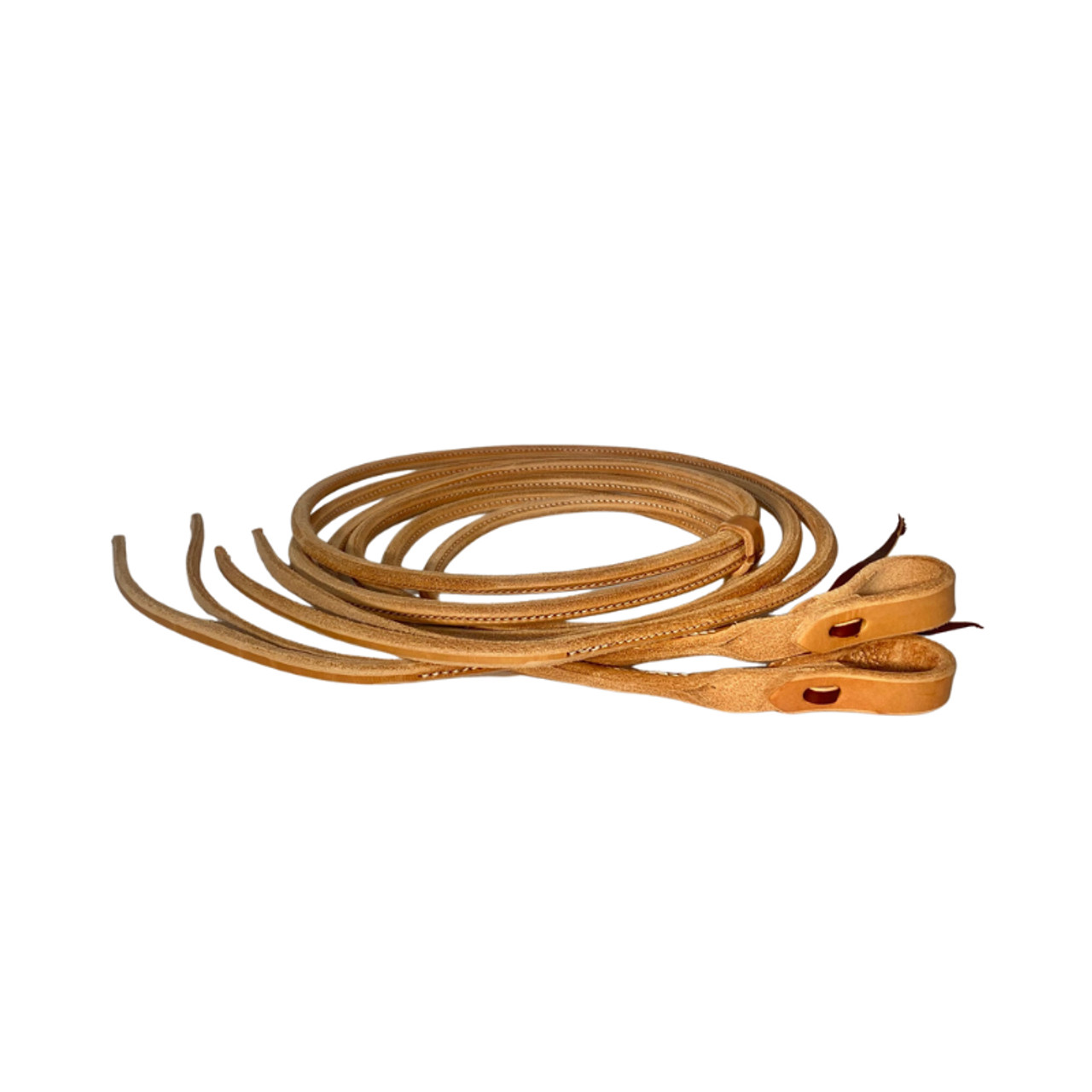 Round Rolled Leather Split Reins-MADE IN AMERICA