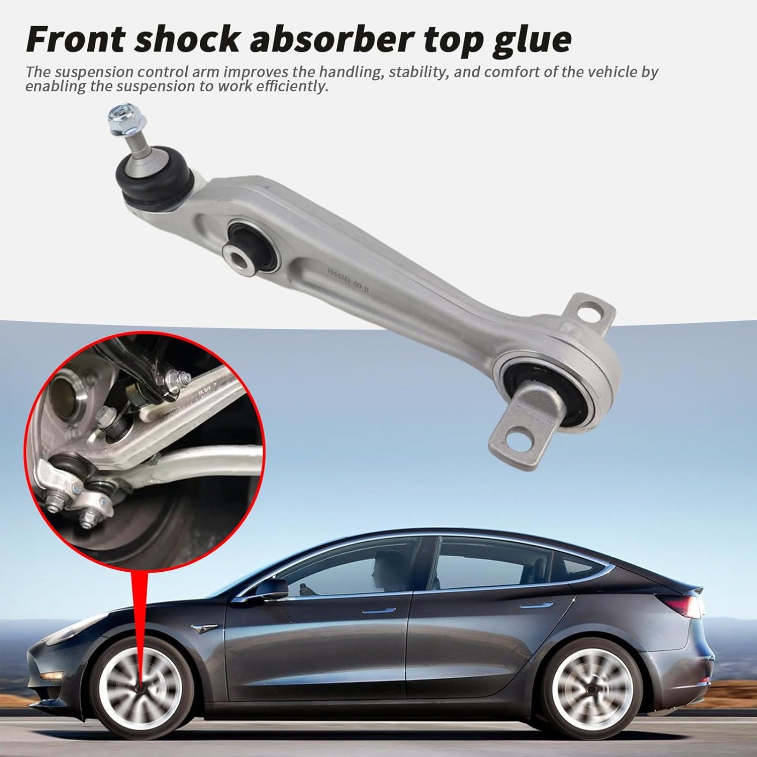 2PCS 104434100D Front Lower Control Arm For Tesla MODEL 3 (5YJ3)